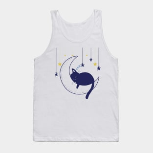 Cute Sleeping Kitty - I love Cats! Tank Top